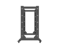 LANBERG Stojąca 19" 22U 600x800mm Open Rack (czarna) - 455667 - zdjęcie 5